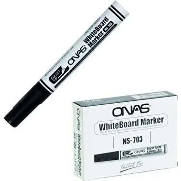 ONAS NS-603-S BEYAZ TAHTA KALEMİ SİYAH 12'Lİ *96