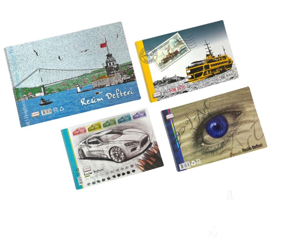 PASTEL KARTON KPK. RESİM DEFTERİ 25*35 SPİRALLİ * 12 >