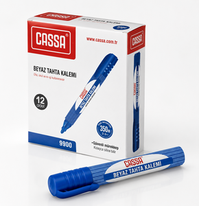 CASSA 9900 BEYAZ TAHTA KALEMİ MAVİ 12'Lİ
