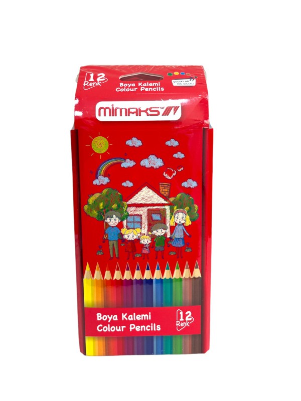 MİMAKS RKT-12  TAMBOY 12'Lİ KURU BOYA  *12 >