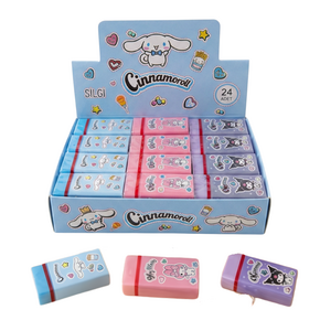 KUROMİ & MY MELODY & CINNAMOROLL SİLGİ 24'LÜ PAKET
