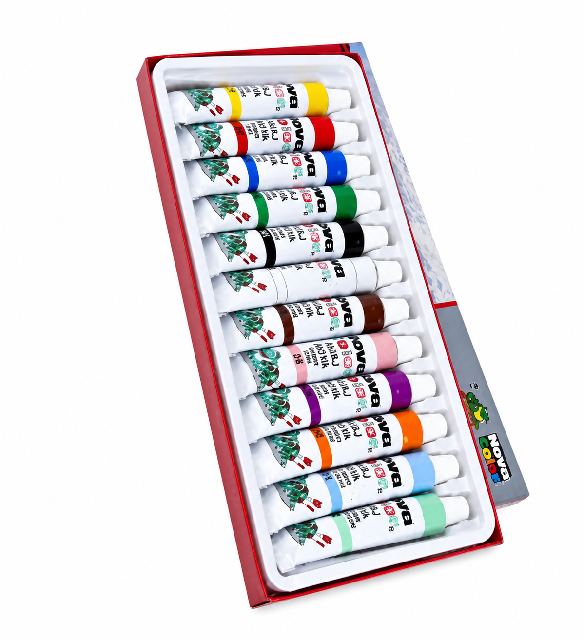NOVA COLOR NC-100 TÜP GUAJ BOYA 12 RENK