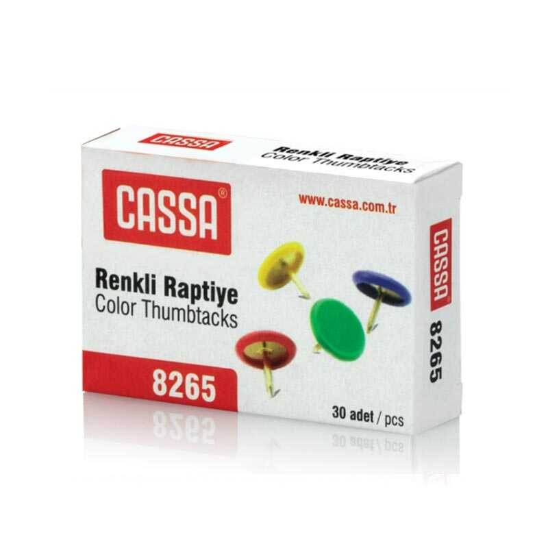 CASSA 8265 PVC KAPLI RAPTİYE KARIŞIK RENK 24 Lü *32 >