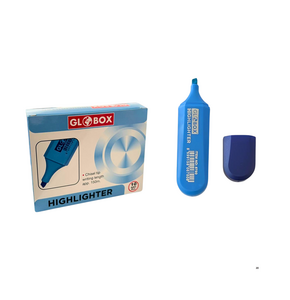 GLOBOX 6790 HIGHLIGHTER FOSFORLU  KALEM 10'LU -MAVİ
