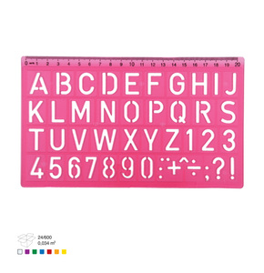 ARK 121 HARF ŞABLONU 20CM 24'LÜ *25