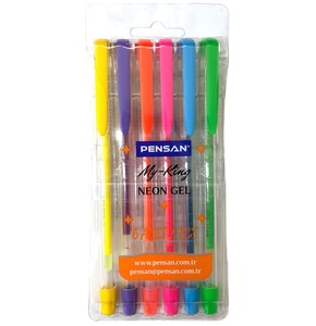 PENSAN 6403 MY-KİNG NEON JEL KALEM 6LI SET *192