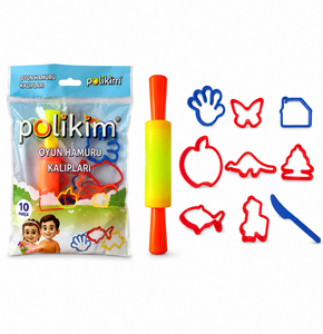 POLİKİM OYUN HAMUR KALIPLARI 10 PARÇA *170