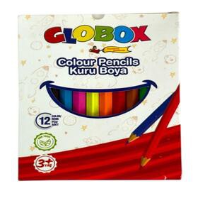 GLOBOX 3670 12 RENK KISA KURU BOYA 12'Lİ *20