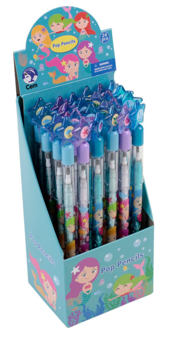 DOLPHIN MER-720 GEÇMELİ KALEM YILDIZ BAŞLIKLI 24'LÜ