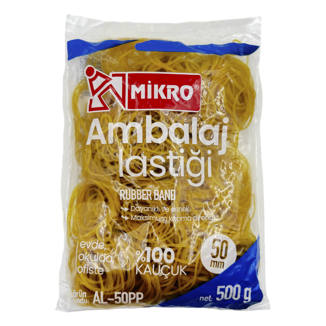 MİKRO AL-50PP AMBALAJ LASTİĞİ 50MM - 500G >