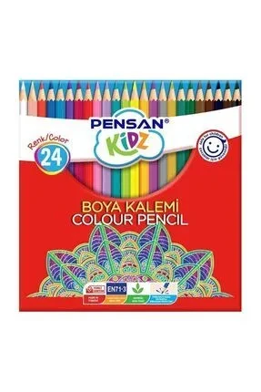 PENSAN 56324 KIDZ KURU BOYA 24 RENK 6'LI TAM BOYA KALEMİ*24