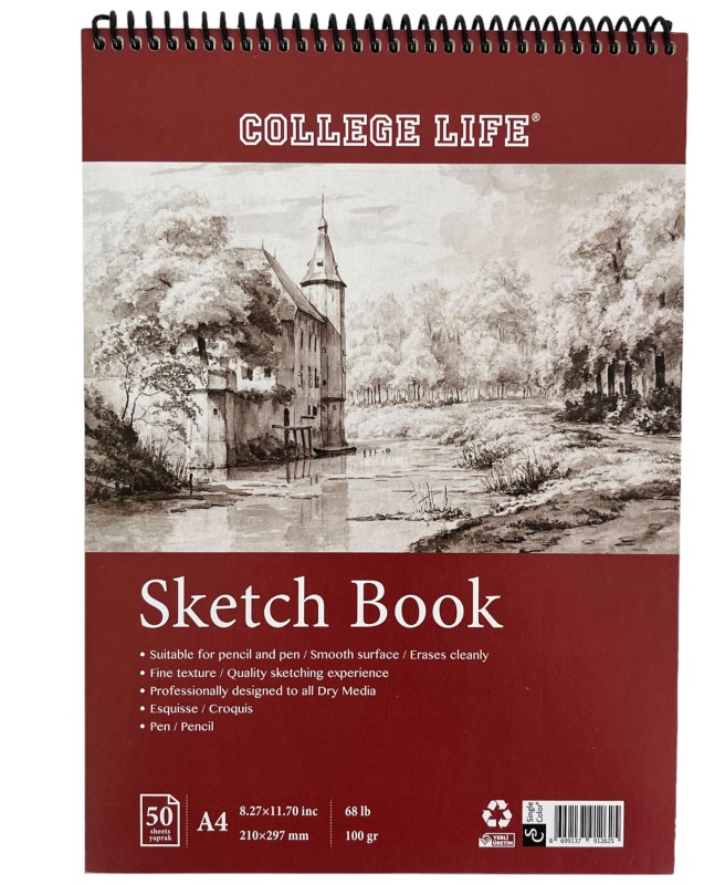 SİNGLE COLOR  A4 ESKİZ DEFTER 50 YPR.*64