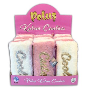 DOLPHIN PC-581 PELUŞ KALEM ÇANTASI 18'Lİ