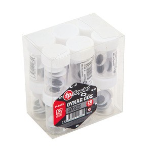 FİXPOİNT P-6645 SİYAH OYNAR GÖZ 20MM 12'Lİ