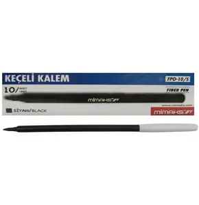 MİMAKS FPO-10/S KEÇELİ KALEM SİYAH 10'LU *200