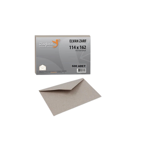 ZARFSAN KRAFT ELVAN SİLİKONLU MEKTUP ZARF 114*162 90GR 500'LÜ *20
