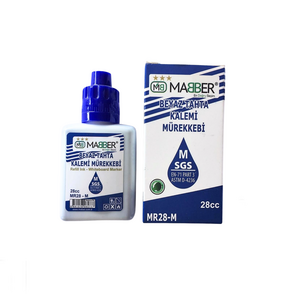 MABER MR28-M BEYAZ TAHTA KALEMİ MÜREKKEBİ MAVİ 6'LI