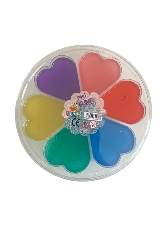 SİNO SLM-0037 6 RENK SİMLİ KALP OYUN JELİ 14'LÜ PAKET 300 GR