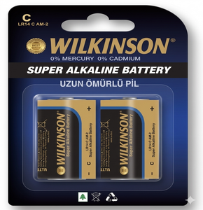 WİLKINSON LR-14C ALKALİN ORTA PİL 2'Lİ*6