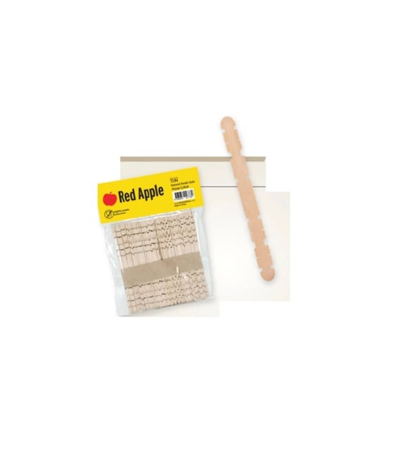 RED APPLE RA31-TDN KESİK UÇLU DİL ÇUBUĞU NATUREL 50'Lİ*200 >