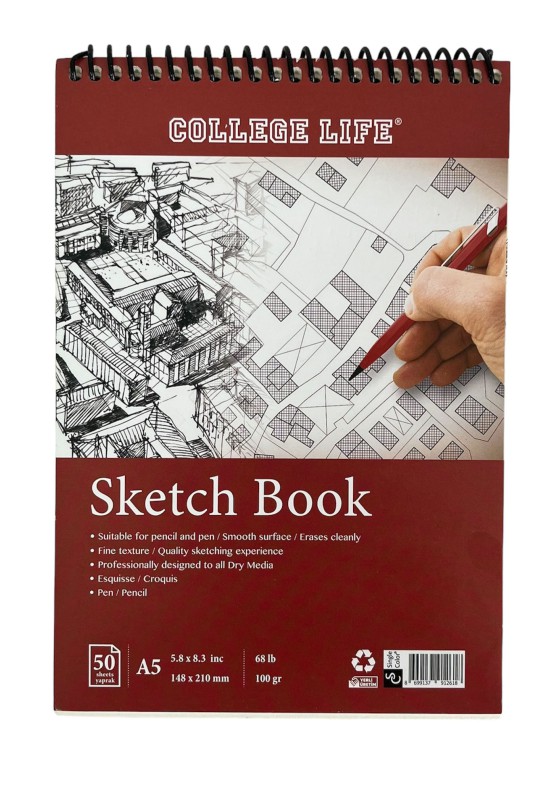 SİNGLE COLOR A5 ESKİZ DEFTER 50 YPR. *128