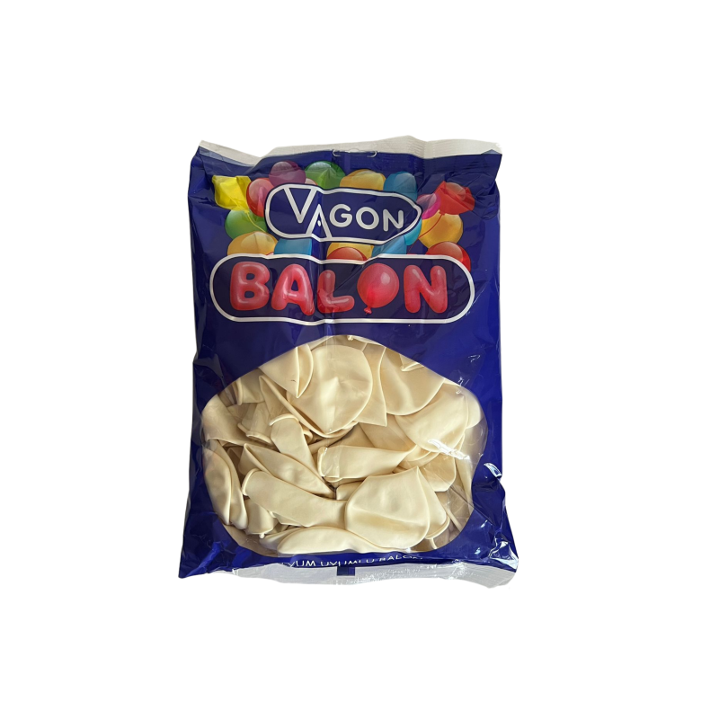 VAGON 8011 BEYAZ BALON 100'LÜ *30