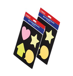 GLOBOX ŞEKİLLİ YAPIŞKANLI NOT KAĞIDI 4LÜ ETİKET 24'LÜ