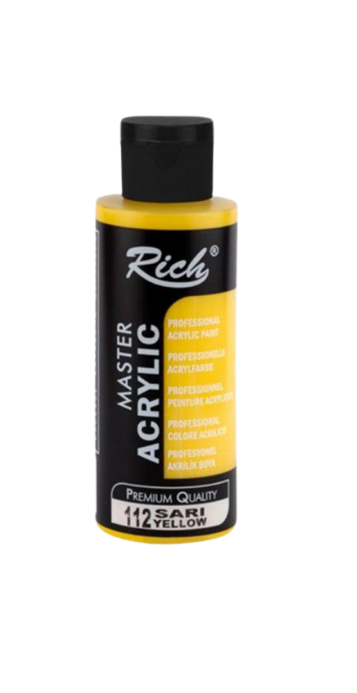 RİCH MASTER 4198 AKRİLİK BOYA SARI 120CC