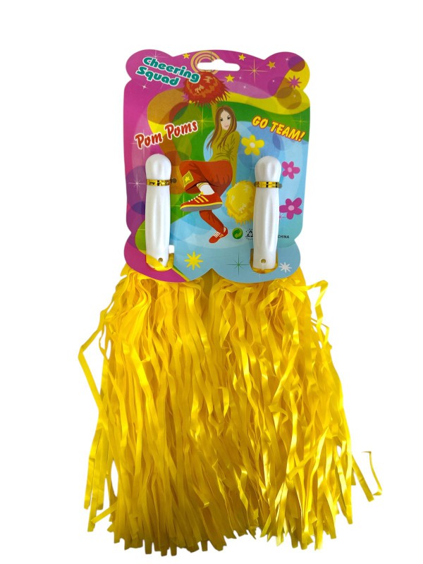 VAGON 4087 ÇİFTLİ KARNAVAL PONPON OPAK SARI 12'Lİ *50