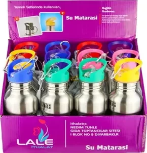 LALELİ  8-S RENKLİ ÇELİK MATARA 500 ML *72