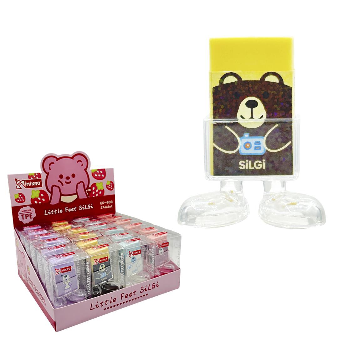 MİKRO ER-808 STRAWBERRY BEAR LİTTLE FEET  SİLGİ 24'LÜ >