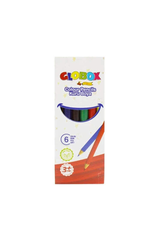 GLOBOX 3673 6 RENK KISA KURU BOYA 12'Lİ PAKET > *40