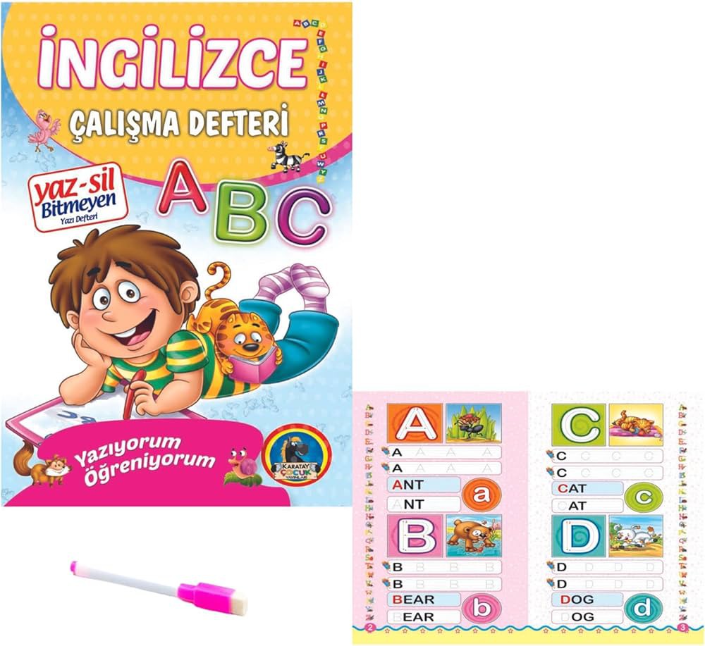 KARATAY YAZ-SİL ALFABE İNGİLİZCE*100