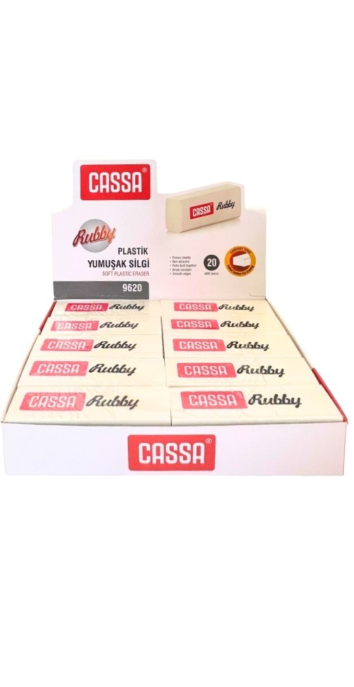 CASSA 9620 YUMUŞAK SİLGİ 20'Lİ *36 >