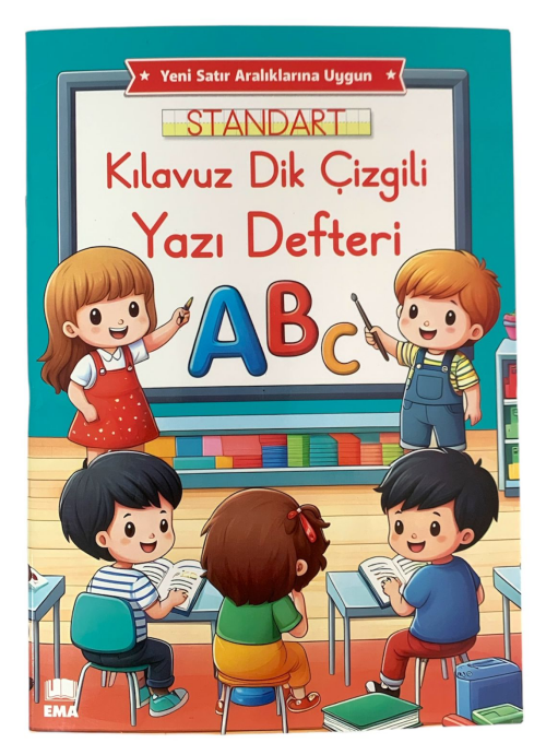 EMA A4 KILAVUZ  DİK ÇİZGİLİ  GÜZEL YAZI DEFTER RENKLİ*50 |