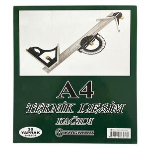 YAĞMUR A4 TEKNİK RESİM DEFTERİ 12'Lİ 30 YPR.*11