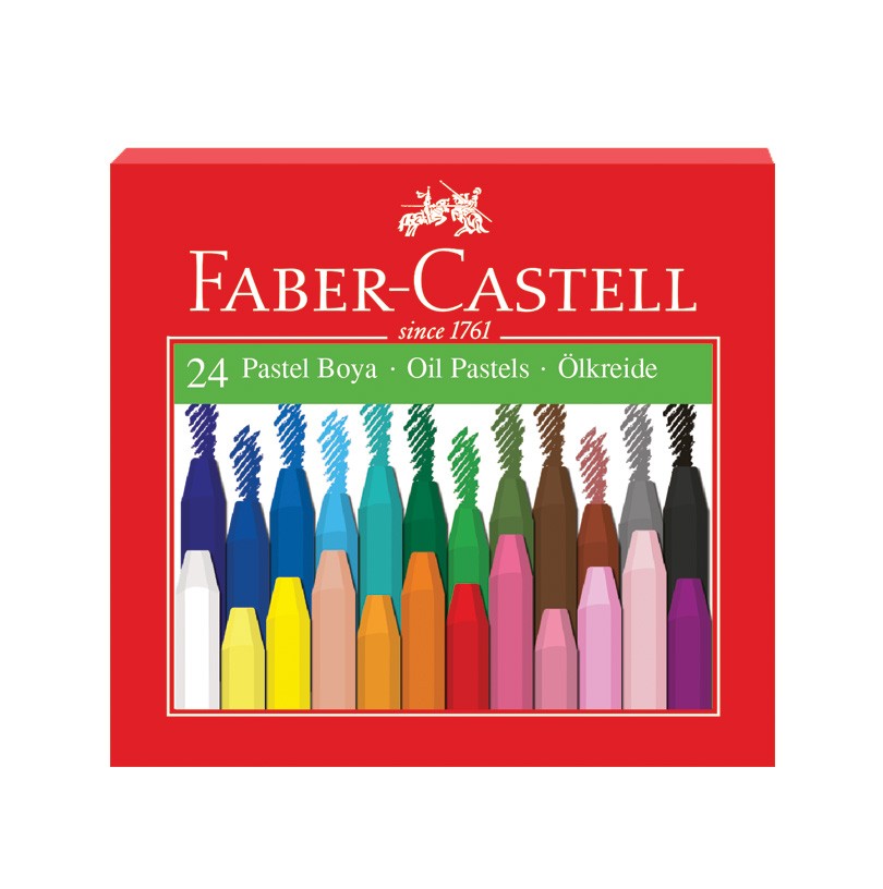 FABER CASTELL KÖŞELİ PASTEL BOYA 24 RENK *60