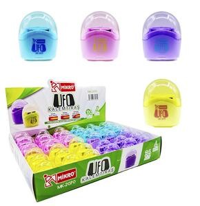 MİKRO MK-2070 UFO ÇİFT BIÇAKLI KALEMTIRAŞ 36'LI 4 RENK