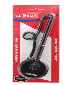 GLOBOX 1035 ZİNCİRLİ TÜKENMEZ KALEM SİYAH *24