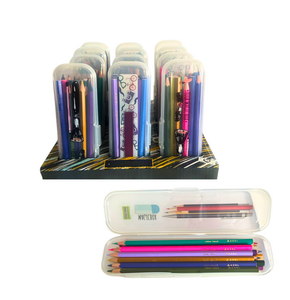 ADEL 24 RENK KURU BOYA PLASTİK  KUTU*24 >