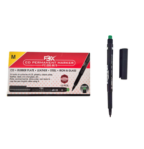 FCX FC-200/M/S SİLGİLİ M UÇ SİYAH CD KALEMİ 12'Lİ