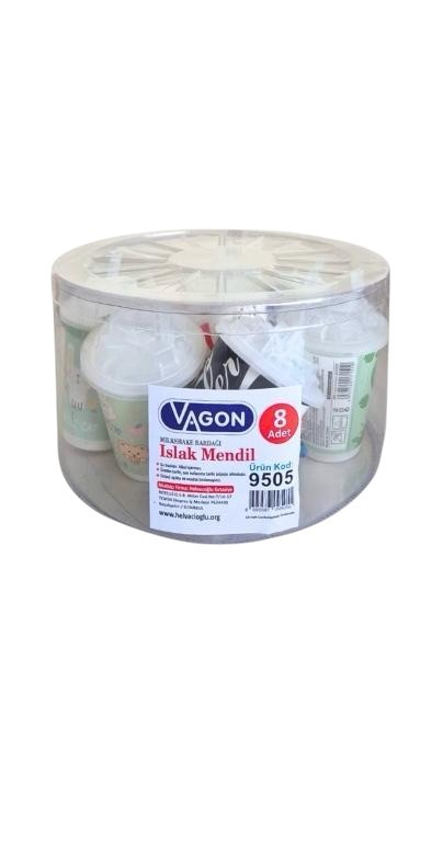 VAGON 9505 ISLAK MENDİL 8'Lİ
