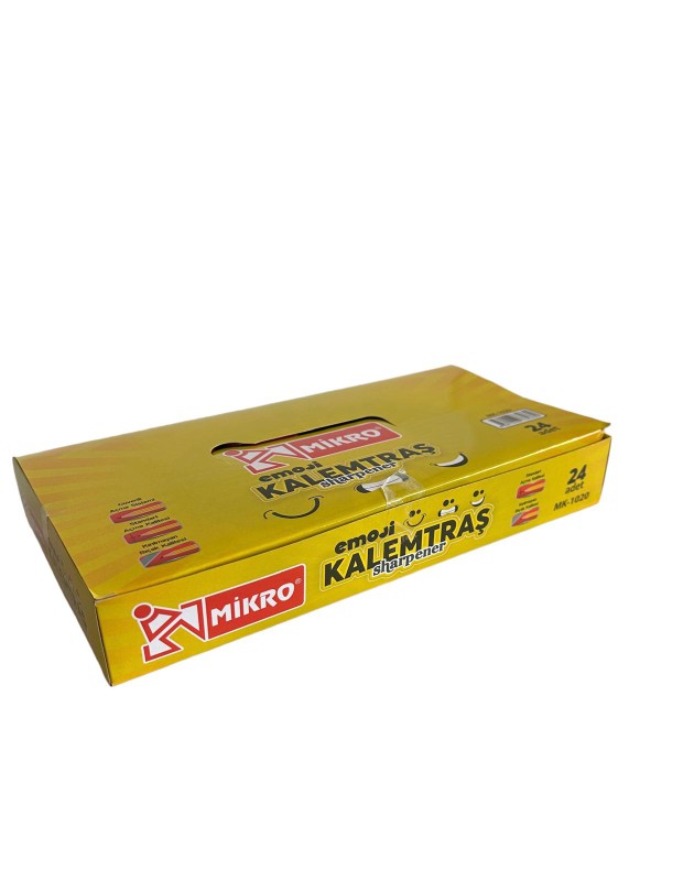 MİKRO MK-1020 EMOJİ KALEMTIRAŞ 24'LÜ