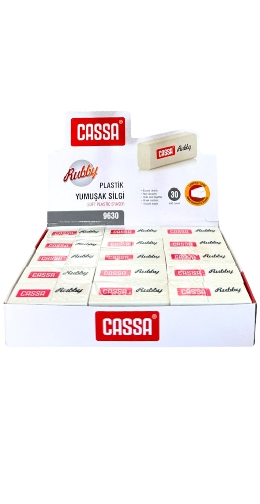 CASSA 9630 YUMUŞAK SİLGİ 30'LU PAKET *36 >