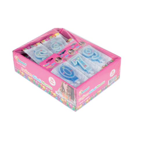 FİXPOİNT K-9809 PASTA MUMU BÜYÜK RAKAM 36'LI*20