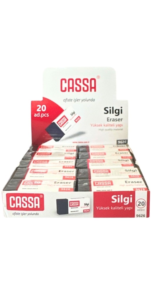 CASSA 9626 SİLGİ 20'Lİ PAKET >