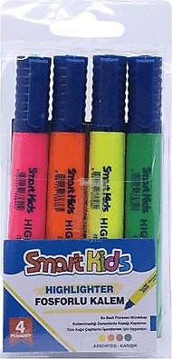 SMART KİDS 3648 FOSFORLU KALEM 4'LÜ *12
