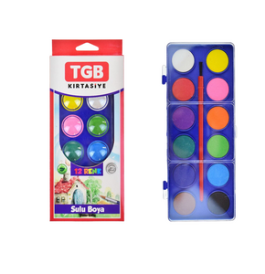 TGB 1034 BÜYÜK BOY SULU BOYA 12'Lİ 