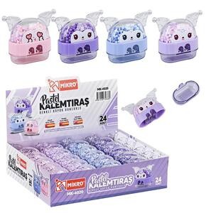 MİKRO MK-4020D BAT CAT  ÇİFT BIÇAKLI KALEMTIRAŞ 24'LÜ