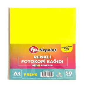 FİXPOİNT P-4919 NEON RENKLİ FOTOKOPİ KAĞIDI 50'Lİ*120